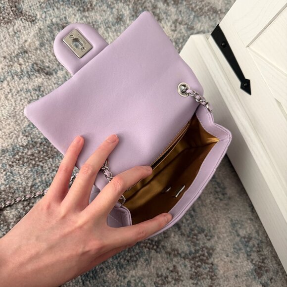 Chanel Classic Flap Mini Light Purple Lambskin with CC Ball (Silver Hardware) - Picture 3 of 4